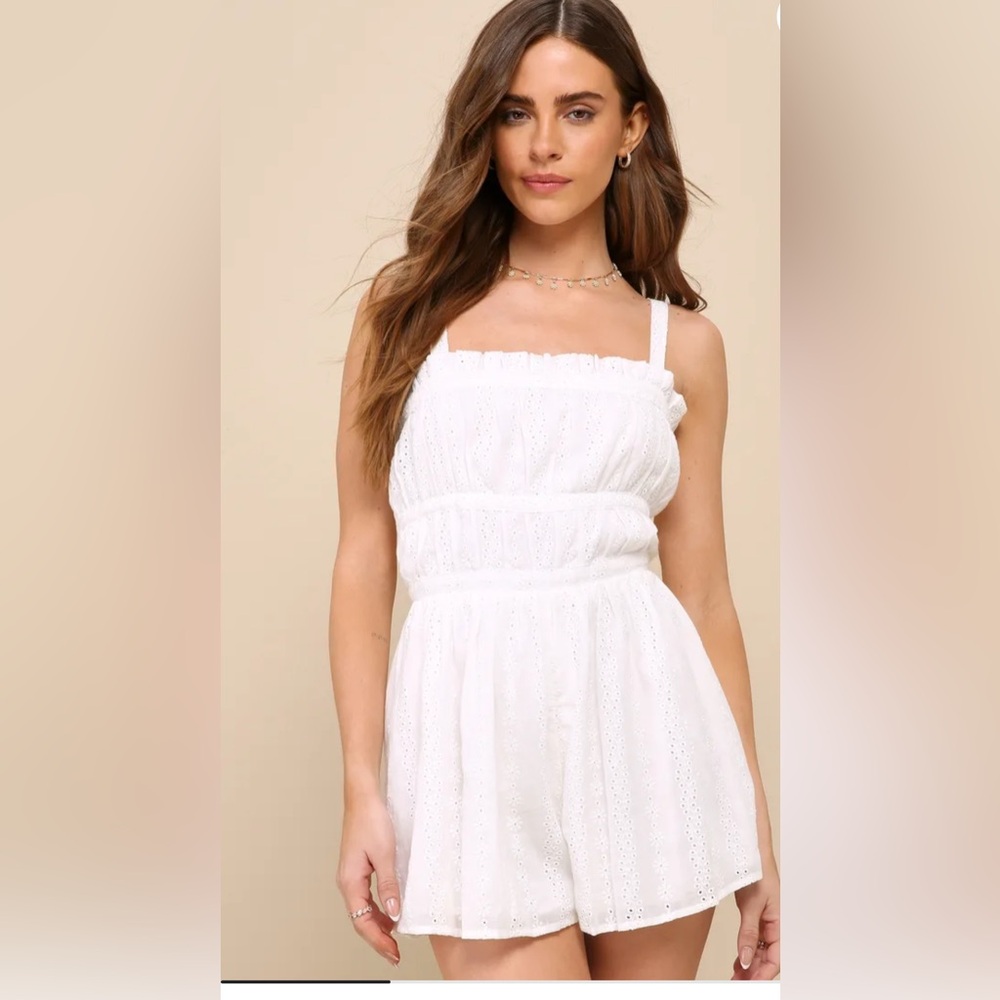 White Eyelet Romper